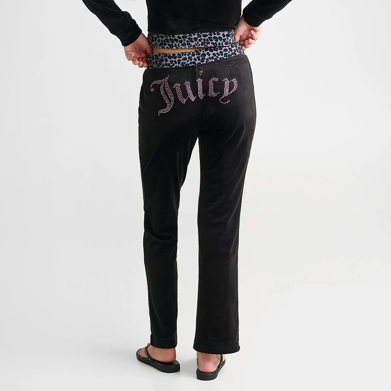 Women's Juicy Couture OG Big Bling Velour Track Pants