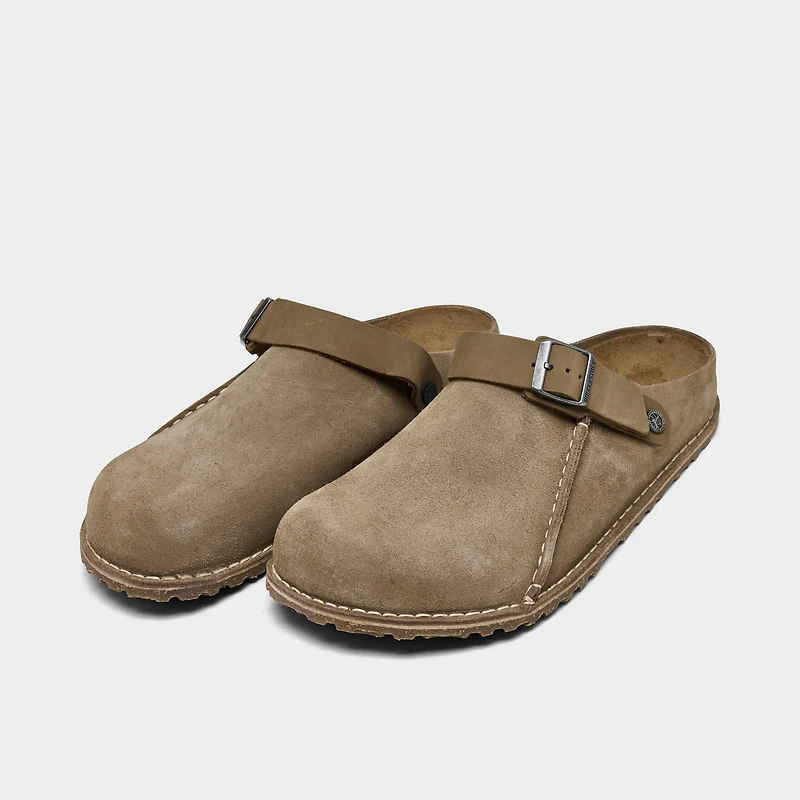 Men's Birkenstock Lutry Premium Suede Leather Clog Shoes