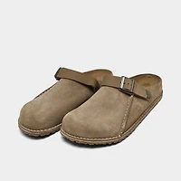 Men's Birkenstock Lutry Premium Suede Leather Clog Shoes