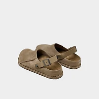 Men's Birkenstock Lutry Premium Suede Leather Clog Shoes