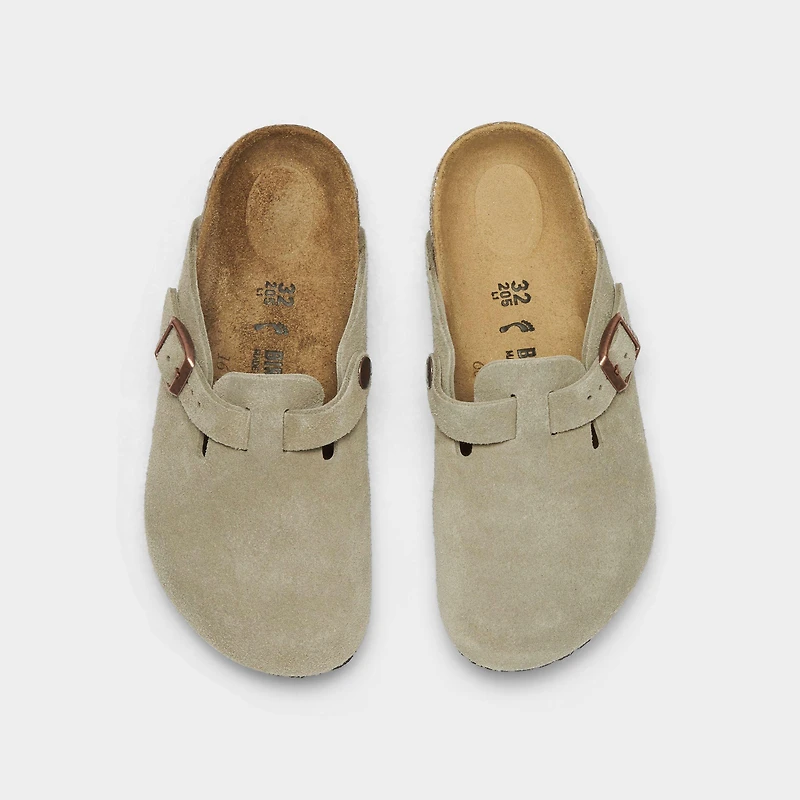 Little Kids' Birkenstock Boston Suede Leather Clog Shoes