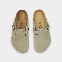 Little Kids' Birkenstock Boston Suede Leather Clog Shoes