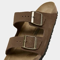 Men's Birkenstock Arizona Suede Embossed Corduroy Sandals