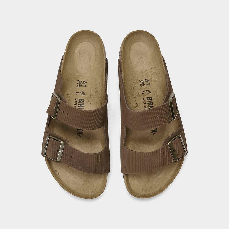 Men's Birkenstock Arizona Suede Embossed Corduroy Sandals