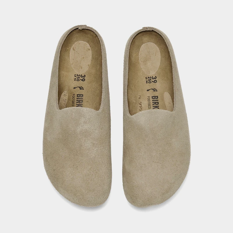 Women's Birkenstock Amsterdam Wrapped Suede Leather Clogs