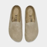 Women's Birkenstock Amsterdam Wrapped Suede Leather Clogs