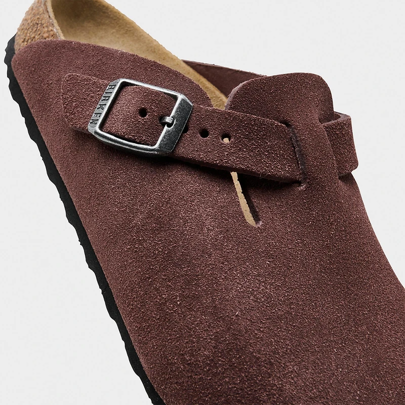 Little Kids' Birkenstock Boston Suede Leather Clogs