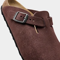 Little Kids' Birkenstock Boston Suede Leather Clogs