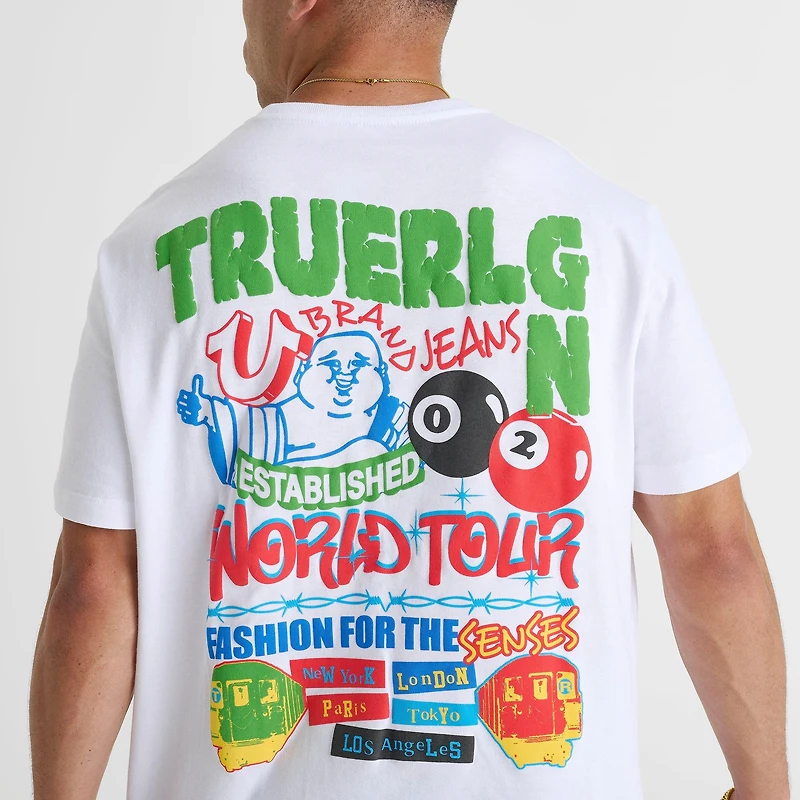 Men's True Religion World Tour Pool Ball T-Shirt