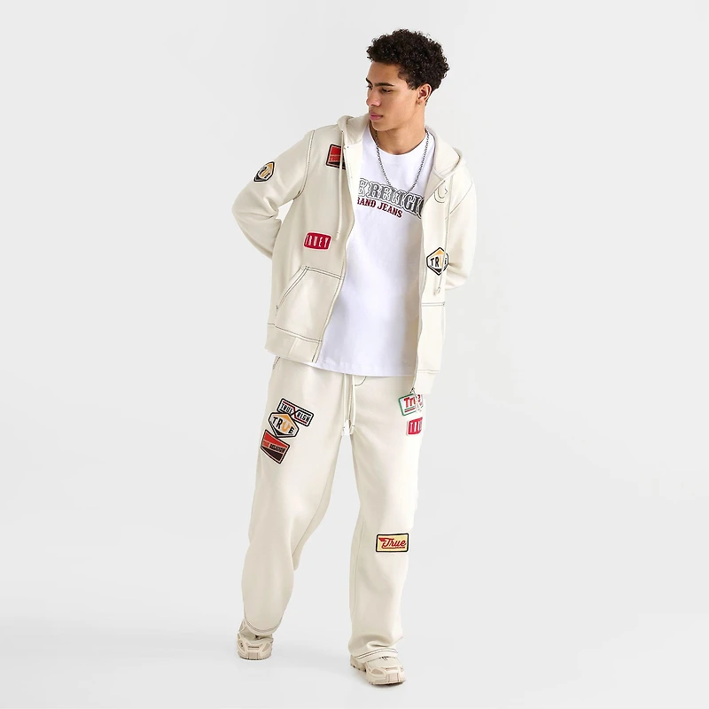 Men's True Religion Big T Patch Full-Zip Hoodie