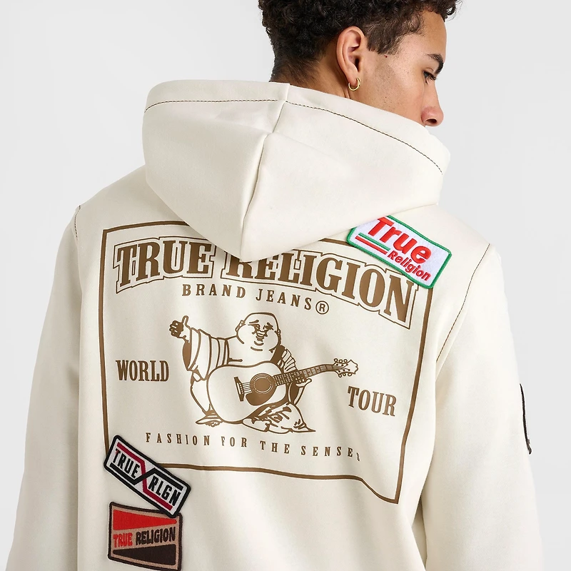 Men's True Religion Big T Patch Full-Zip Hoodie
