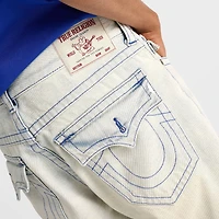 Men's True Religion Ricky Frayed Flap Denim Shorts