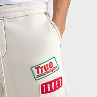 Men's True Religion Big T Patch Baggy Fleece Sweatpants