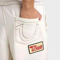 Men's True Religion Big T Patch Baggy Fleece Sweatpants