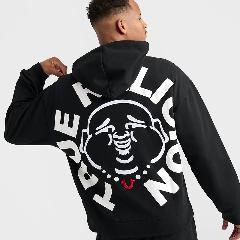 Men's True Religion Buddha Face Fleece Pullover Hoodie