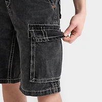 Men's True Religion Vinny Big T Cargo Denim Jean Shorts