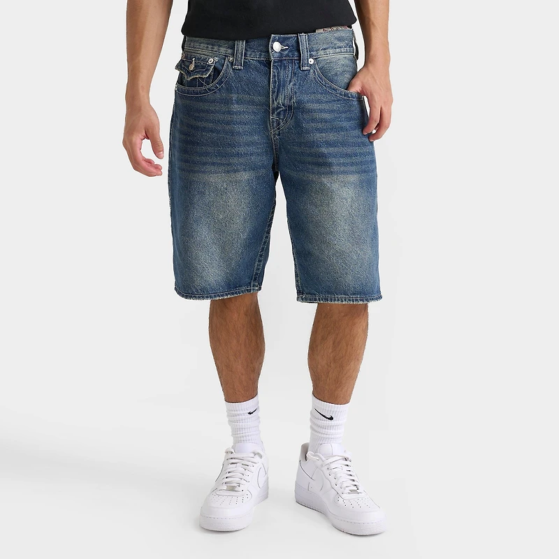 Men's True Religion Bobby Flap Baggy Denim Jean Shorts