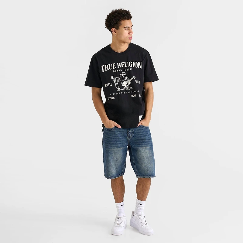 Men's True Religion Bobby Flap Baggy Denim Jean Shorts