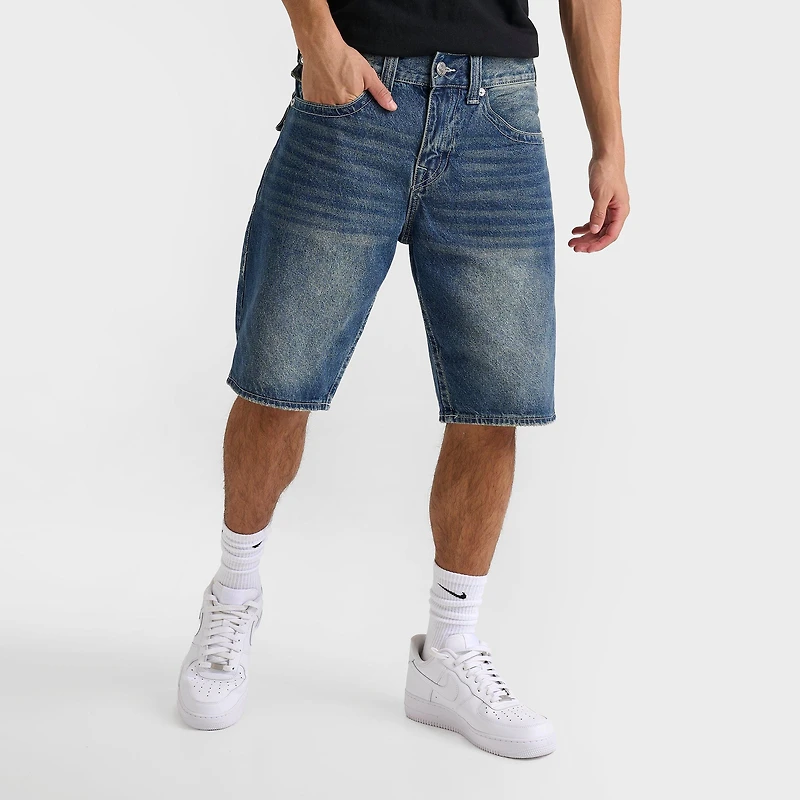 Men's True Religion Bobby Flap Baggy Denim Jean Shorts