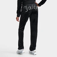 Women's Juicy Couture OG Big Bling Velour Track Pants