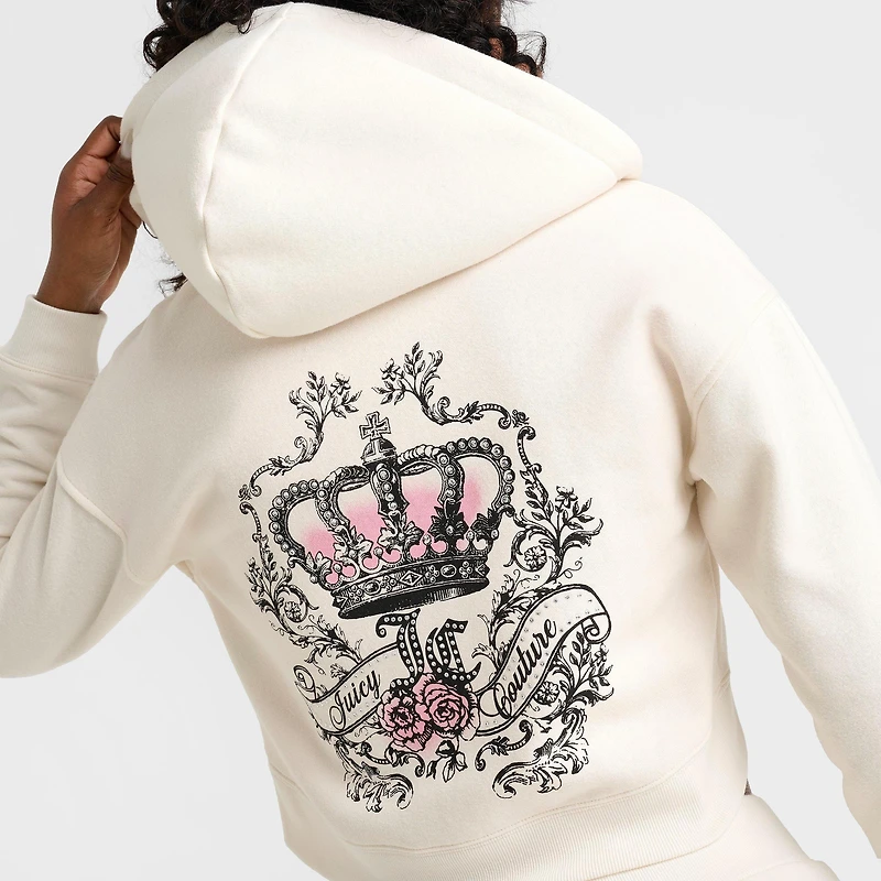 Women's Juicy Couture Crown Fleece Full-Zip Hoodie