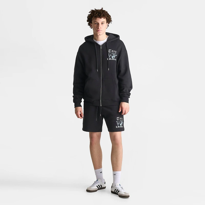 Men's True Religion Buddha Old English Logo Full-Zip Hoodie