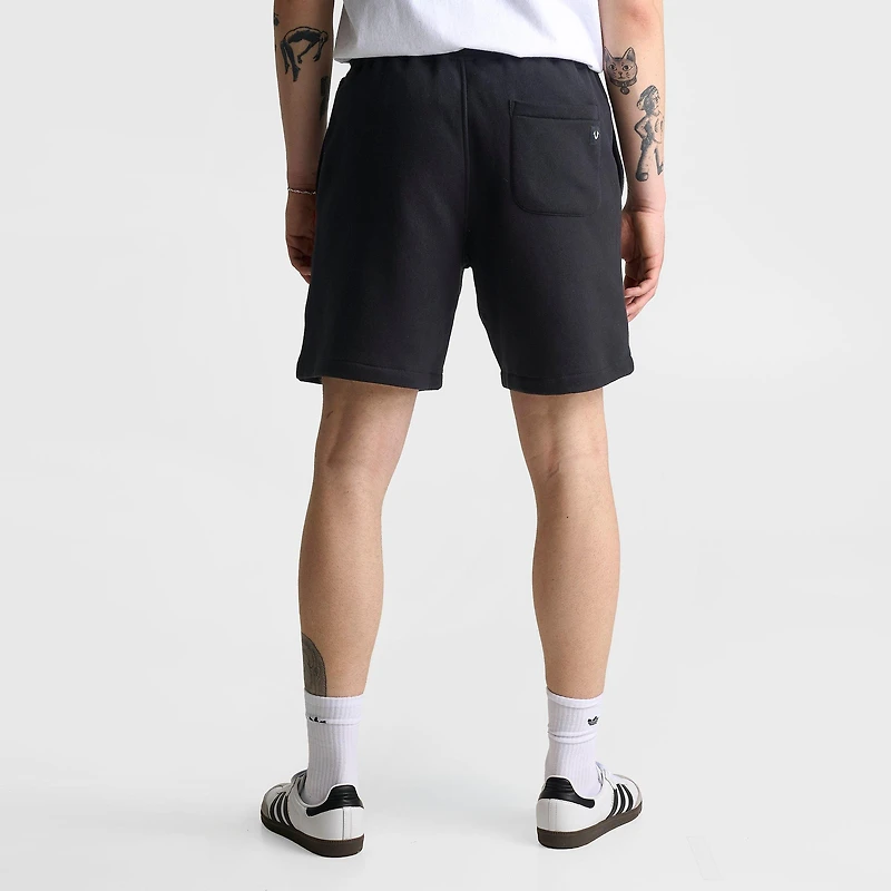 Men's True Religion Buddha Old English Logo Fleece Shorts