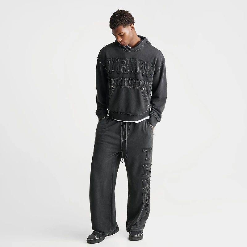 Men's True Religion Logo Appliqué Big T Baggy Sweatpants