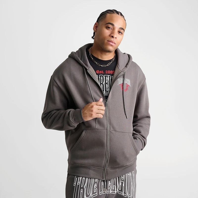Men's True Religion Groovy Buddha Full-Zip Hoodie