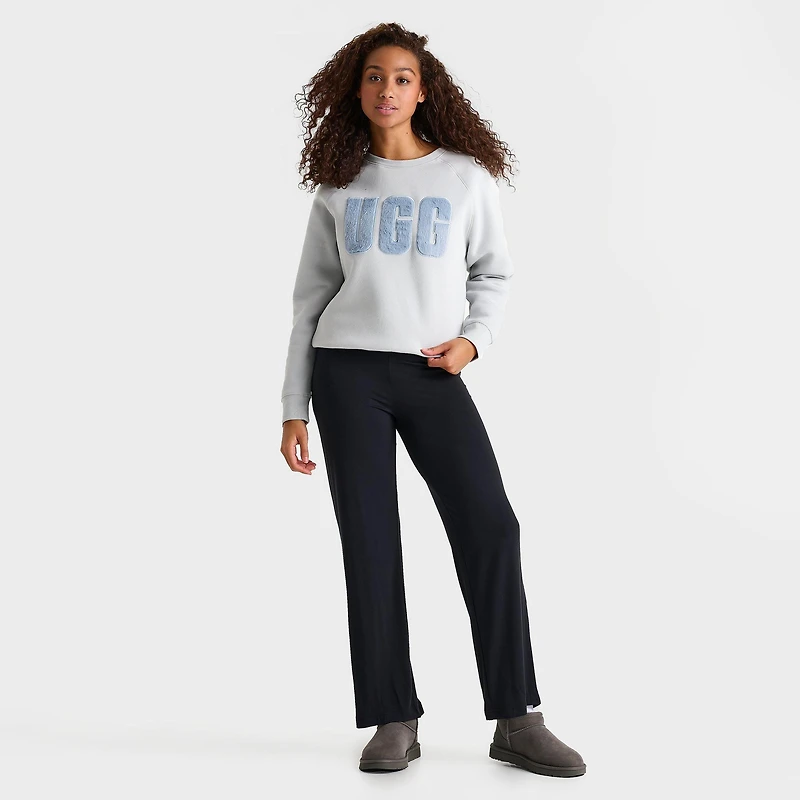 Women's UGG Madeline Fuzzy Logo Crewneck Sweatshirt