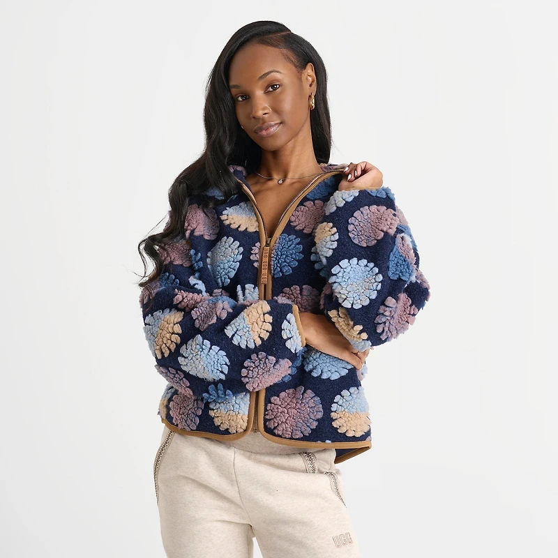 Women's UGG UGGfluff Marlene Sun All-over Print Jacket