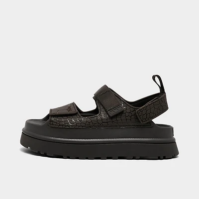 Women's UGG GoldenGlow Embossed Slide Sandals