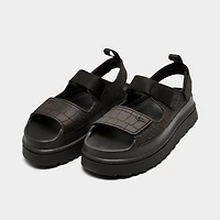 Women's UGG GoldenGlow Embossed Slide Sandals