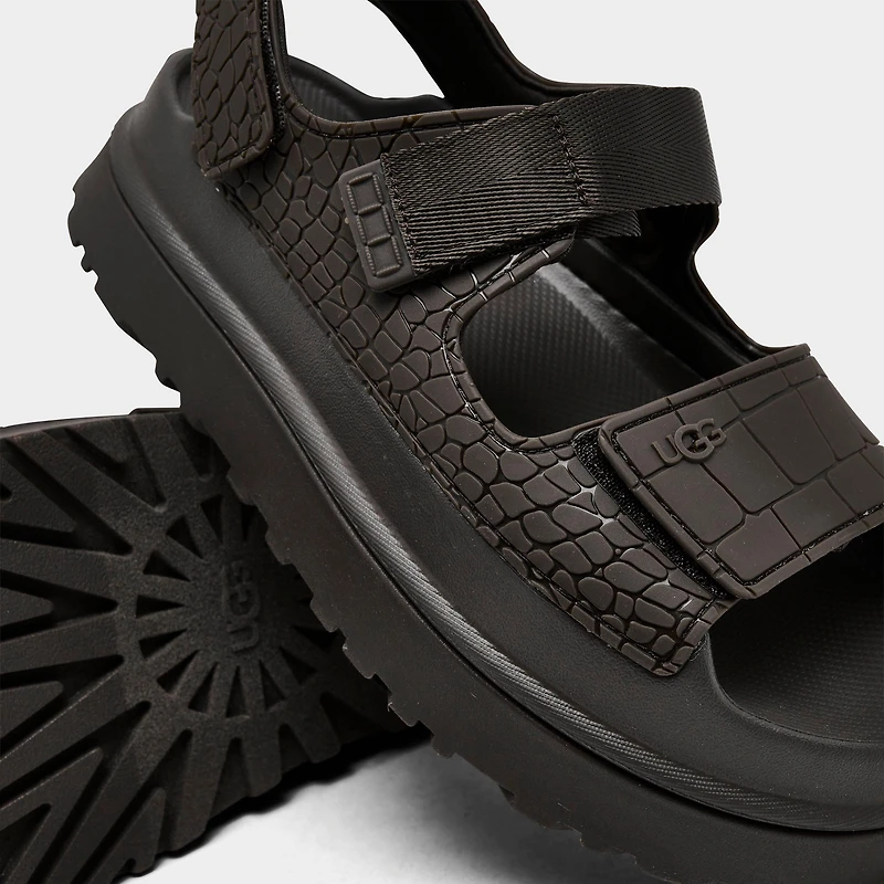 Women's UGG GoldenGlow Embossed Slide Sandals