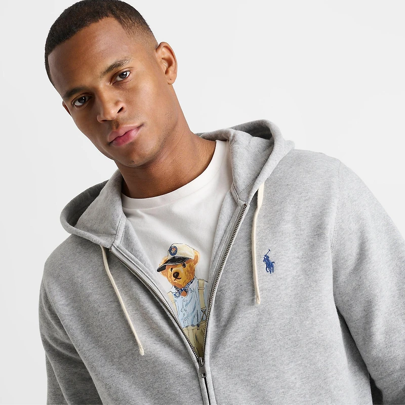 Men's Polo Ralph Lauren Double-Knit Full-Zip Hoodie