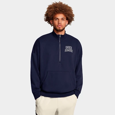 Men's Under Armour UA Icon Heavyweight Terry Oversized Half-Zip Top