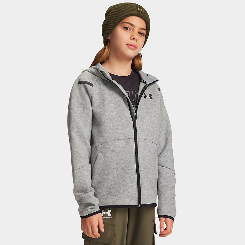 Boys' Big Kids' Under Armour Unstoppable Fleece Full-Zip Hoodie