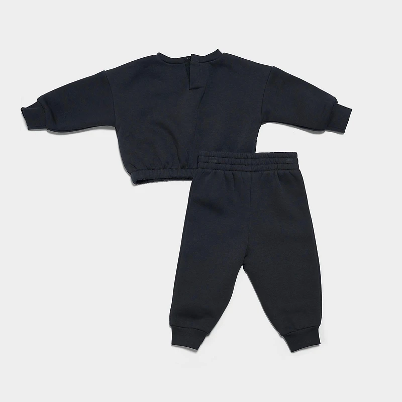 Girls' Infant Jordan Bubble Crewneck Sweatshirt and Jogger Pants Set