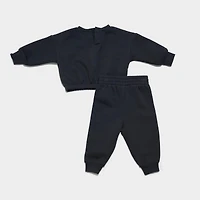 Girls' Infant Jordan Bubble Crewneck Sweatshirt and Jogger Pants Set