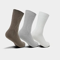 Women's Sonneti Braided Knit Crew Socks (3-Pack)