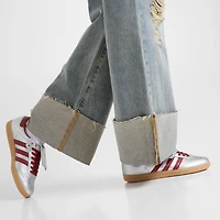 Women's True Religion Leila Cuffed Low Rise Baggy Denim Jeans