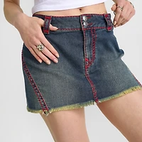 Women's True Religion Twisted Seam Super T Mini Skirt