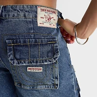 Women's True Religion Bobbi Baggy Denim Capri Pants