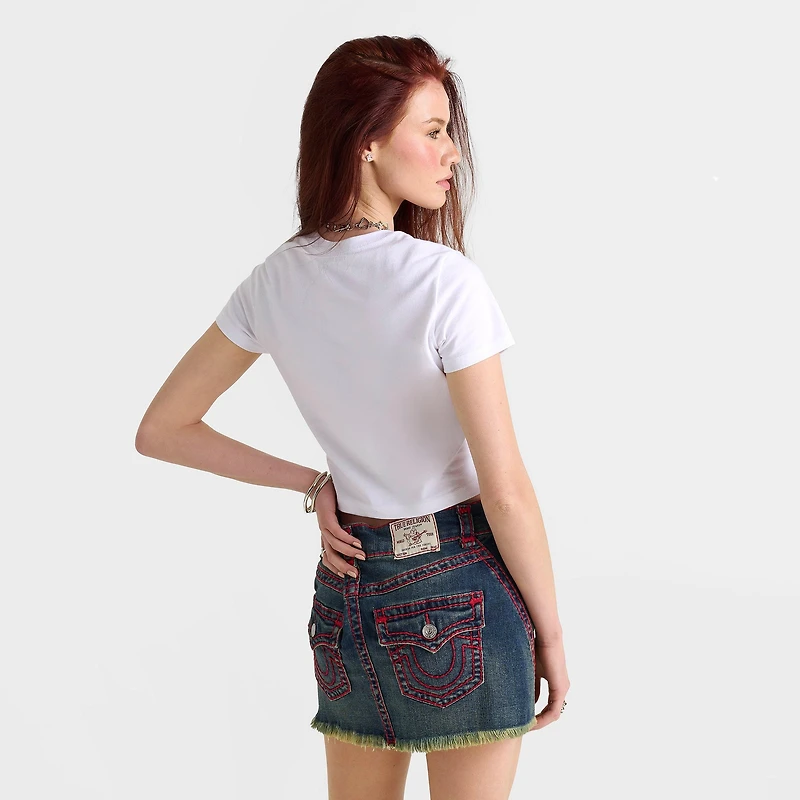 Women's True Religion Crystal Tiger Short-Sleeve T-Shirt