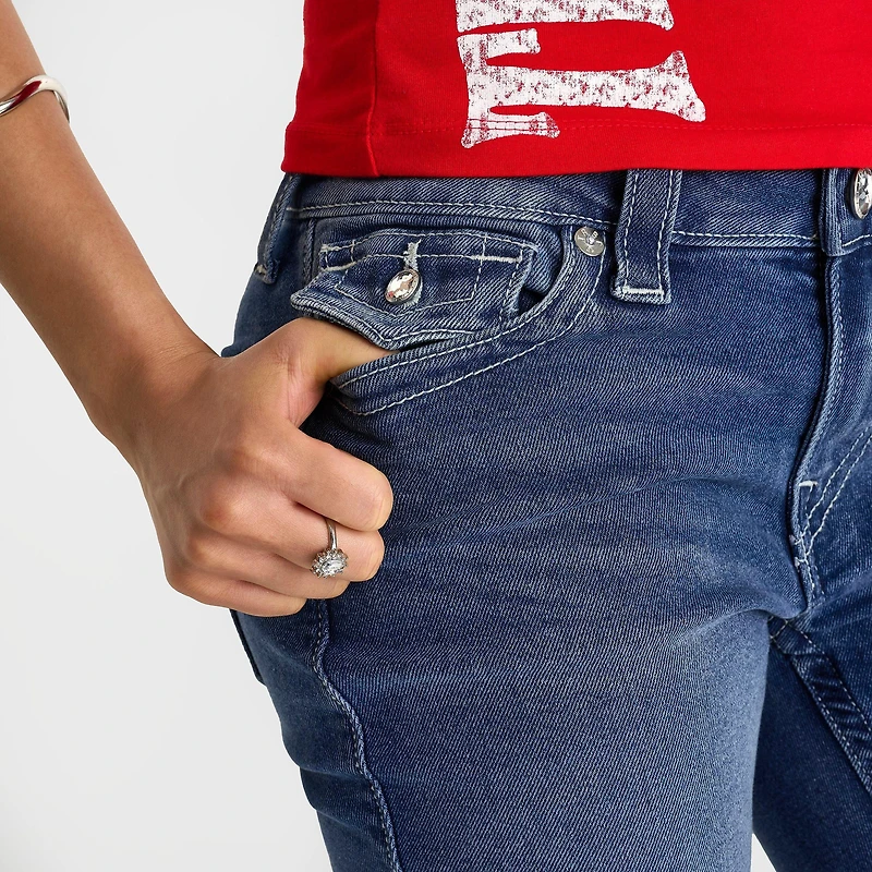 Women's True Religion Becca Crystal Wing Bootcut Jeans