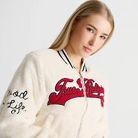 Women's True Religion Varsity Chenille Bomber Jacket