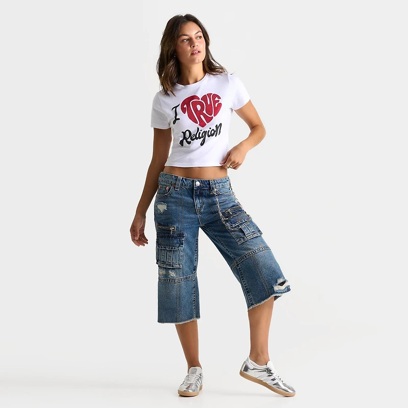 Women's True Religion "I Love Religion" Baby T-Shirt