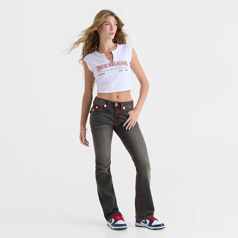 Women's True Religion Becca Super T Mid-Rise Bootcut Jeans