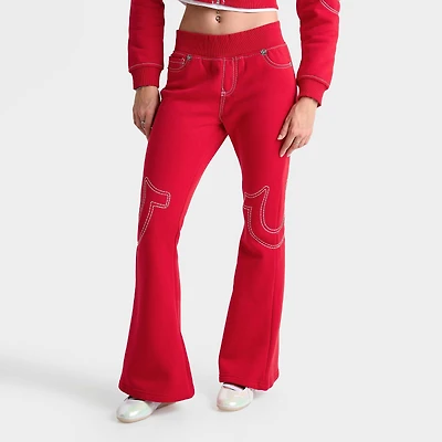 Women's True Religion Big T Low Rise Flared Sweatpants