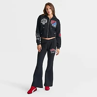 Women's True Religion Crystal V-Waist Flare Jogger Pants
